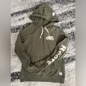 Army green roots sweater